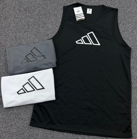 CAMISETA REGATA DRY FIT ADIDAS - BRANCA