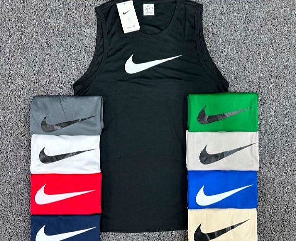 CAMISETA REGATA DRY FIT NIKE - BRANCA