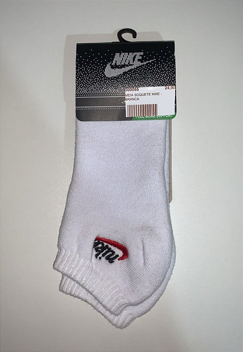 MEIA SOQUETE NIKE - BRANCA/PRETA