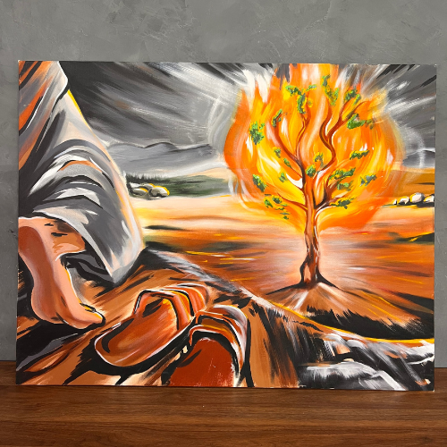 Quadro - Tire as Sandálias - Tela Artistica - Tamanho 93x73