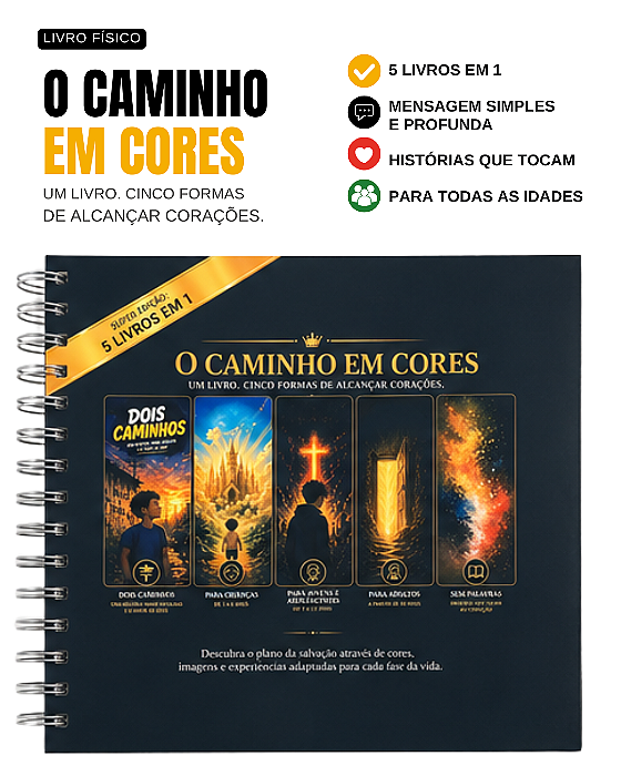 Livro - O Caminho em Cores - Super Edição 5 livros em 1