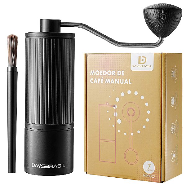 Moedor de Café Manual DaysBrasil: 7 Lâminas para a Moagem Perfeita