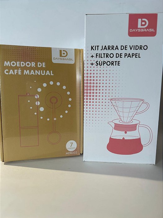 Kit Completo O Segredo Diário |Moedor, Jarra e Método Cônico V1