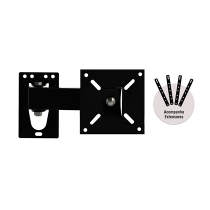 SUPORTE TV LED ART BRASFORMA 10P A 56P BRA3.0 PT