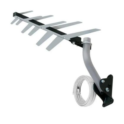 ANTENA TV AQUARIO 3 EM 1 10M HDTV DTV-1500 EXTERNA