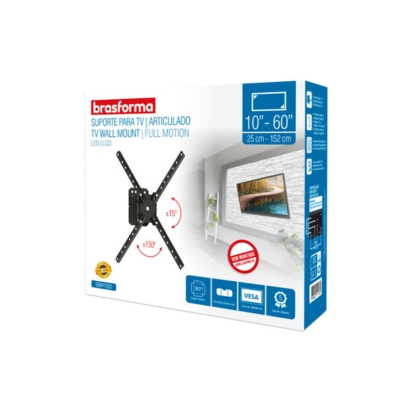 SUPORTE TV LED ART BRASFORMA 10P A 60P SBRP1020 PT