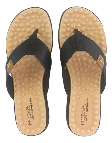 Chinelo Feminino Modare Conforto Anabela Ortopedico 7142-106
