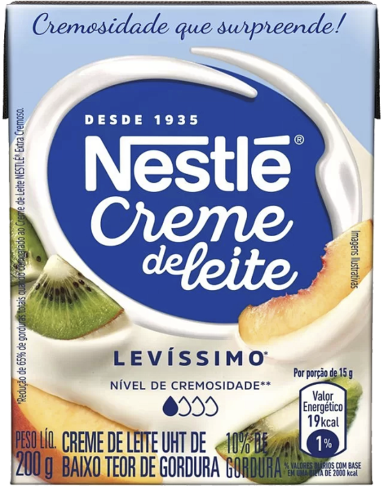 Creme De Leite Levíssimo 200g Nestle