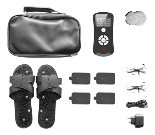 Aparelho Choque Estimulador Tens Fisioterapia + Chinelo