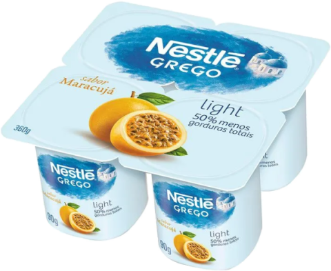 Iorgute Grego Light Maracujá Bandeja 360g Nestle