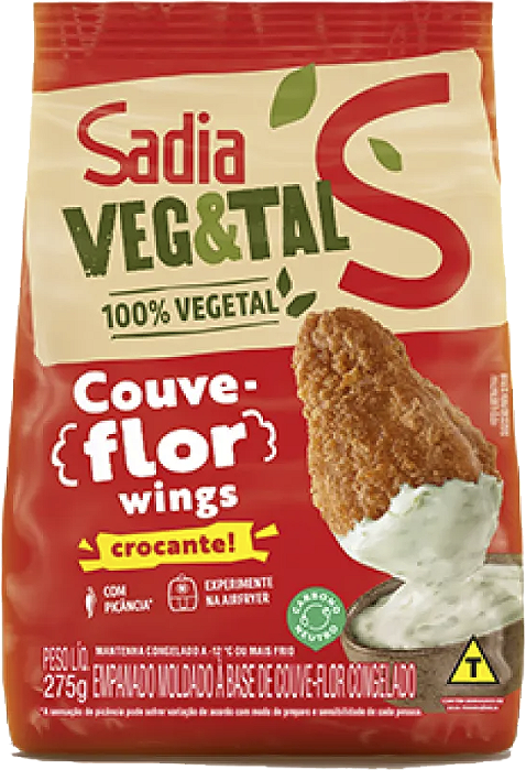 Nuggets Couve Flor Wings Veg & Tal 275g Sadia