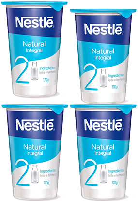 Kit 4 Iogurte Integral Natural 170g Nestlé