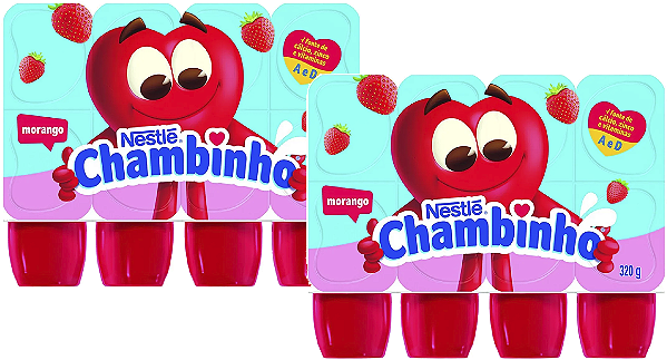 Kit 2 Petit Suisse Morango 320g Chambinho