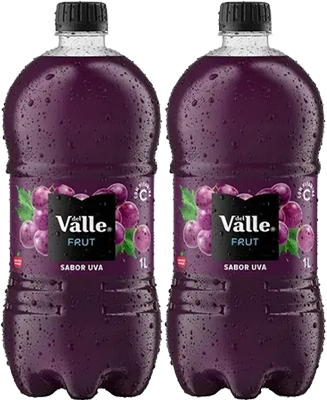 Kit 2 Sucos Frut Uva 1 Litro Del Valle