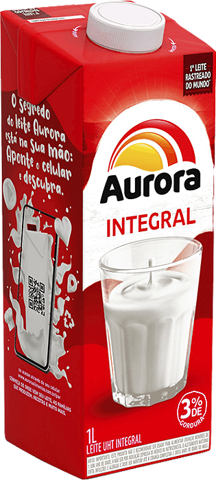 Leite UHT Integral 1 Litro Aurora