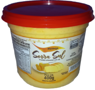 Manteiga Com Sal 400g Serra Sul