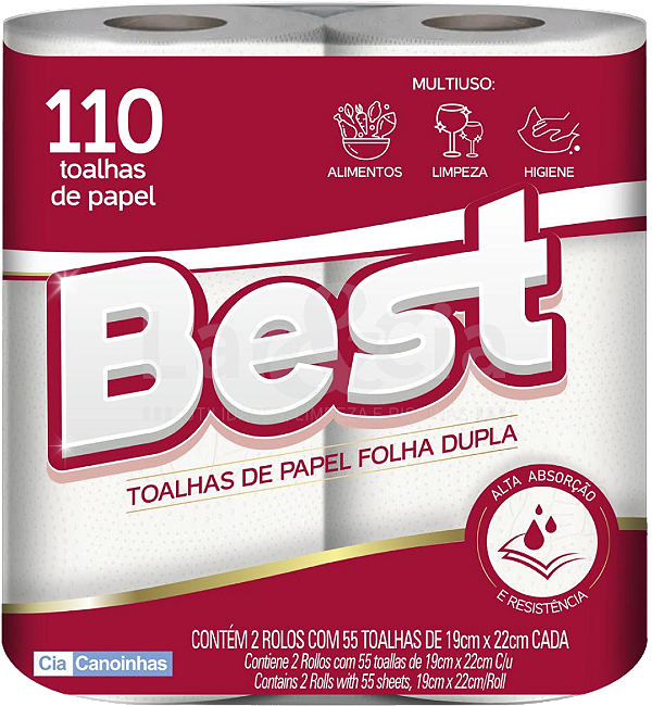 Papel Toalha 2 Rolos 110Fls Best