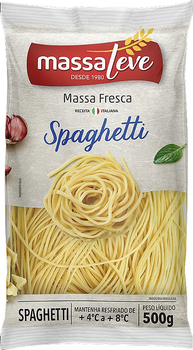 Spaghetti Fresco 500g Massa Leve