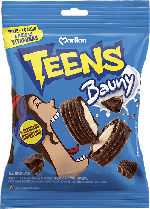 Biscoito Snack Teens Baunilha 30g Marilan