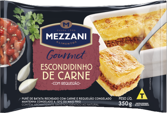 Escondidinho De Carne Com Requeijão 350g Mezzani