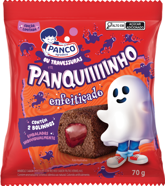 Bolinho Chocolate Com Frutas Vermelhas 70g Panco
