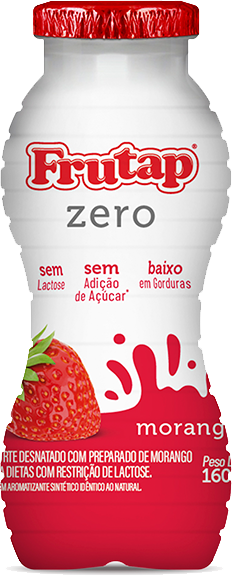 Garrafinha Iogurte Morango Zero 160g Frutap
