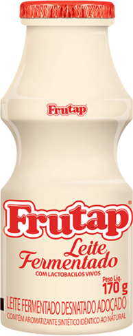 Garrafinha Leite Fermentado Baunilha 170g Frutap