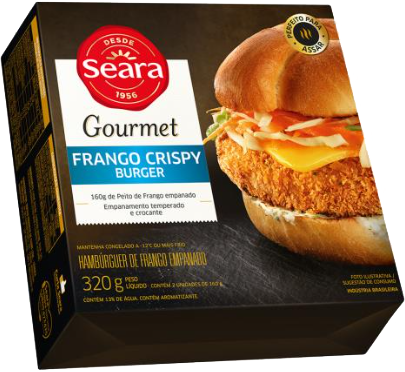 Hamburguer De Frango Crispy Burguer 320g Seara Gourmet