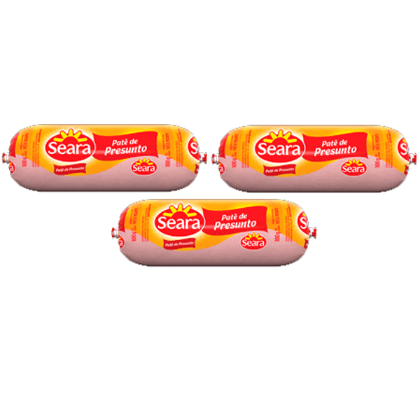Kit 3 Patês Presunto 100g Seara