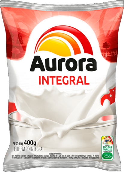 Leite Em Pó Integral 400g Aurora