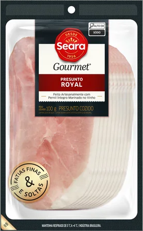 Presunto Royal Fatiado 100g Seara Gourmet