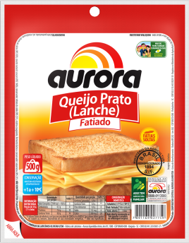 Queijo Prato Fatiado 300g Aurora