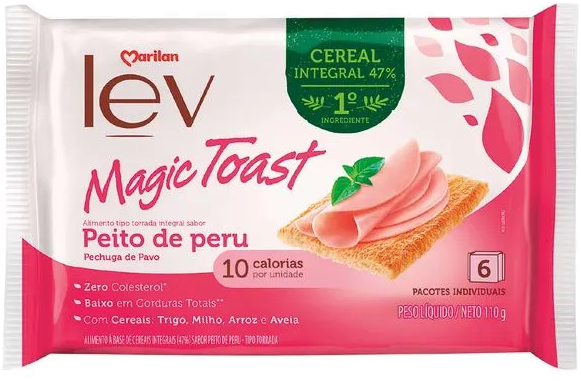 Torrada Magic Toast Peito De Peru 110g Marilan
