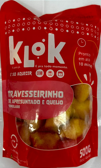 Travesseirinho Presunto e Queijo 500g Klok