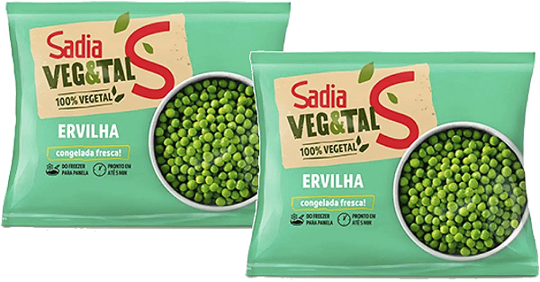 Kit 2 Ervilha Congelada 300g Veg & Tal Sadia