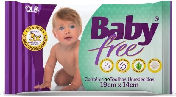 Toalhas Umedecidas 100 unid. Baby Free