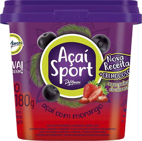 Açaí Sport Morango 180g DeMarchi
