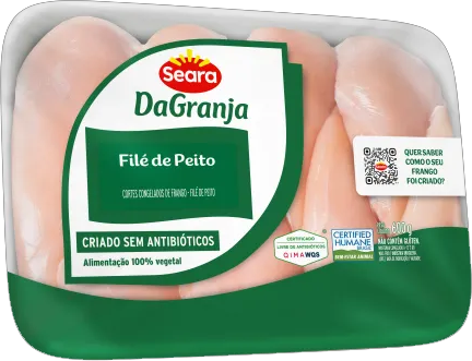 File De Peito De Frango Sem Osso Sem Pele DaGranja 600g Seara