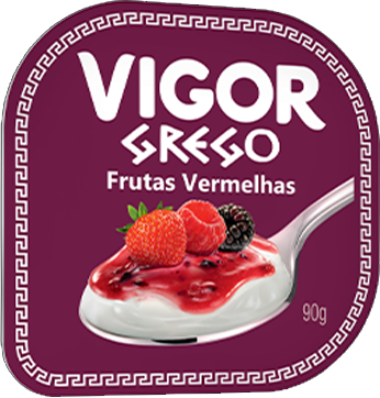 Iogurte Grego Frutas Vermelhas 90g Vigor