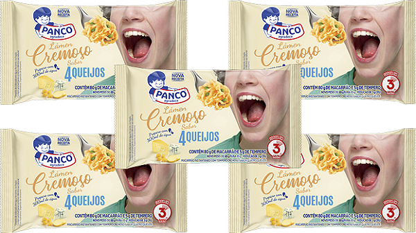 Kit 5 Macarrão Lámen 4 Queijos 85g Panco