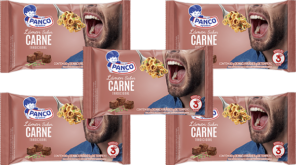 Kit 5 Macarrão Lámen Carne 85g Panco