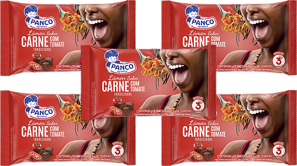 Kit 5 Macarrão Lámen Carne Com Tomate 85g Panco