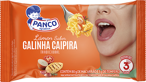 Macarrão Lámen Galinha Caipira 85g Panco