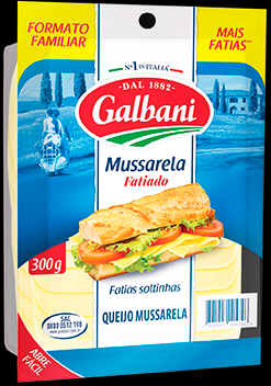 Queijo Mussarela Fatiada 300g Galbani