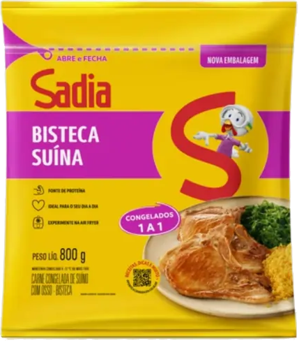 Bisteca Suína Congelada 800g Sadia