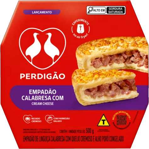 Empadão De Calabresa Com Cream Cheese 500g Perdigão