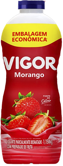 Garrafão Iogurte Morango 1150gr Vigor