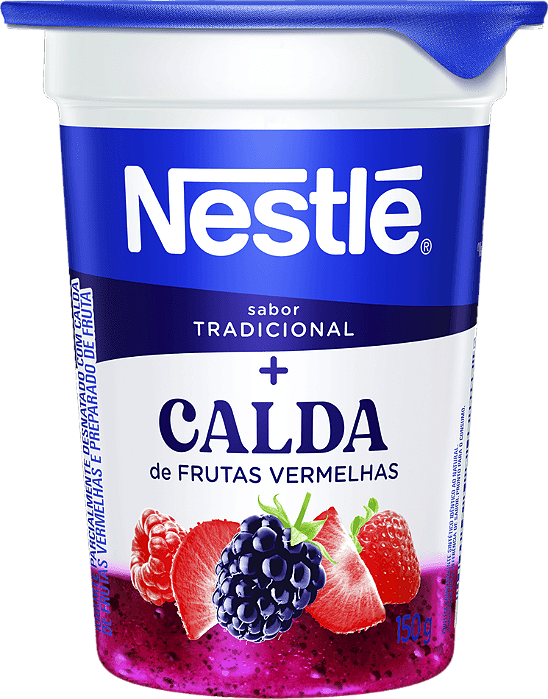 Iogurte Frutas Vermelhas Com Calda 150g Nestlê