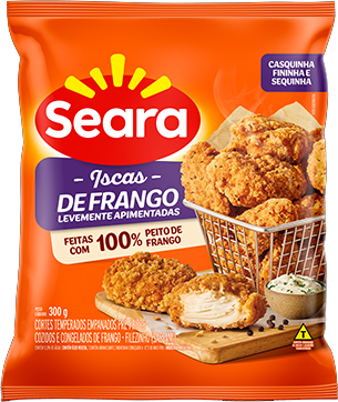 Isca Peito De Frango Empanado Levemente Apimentado 300g Seara
