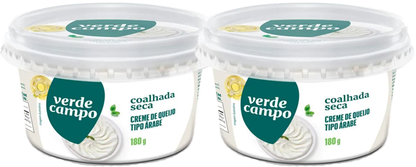 Kit 2 Coalhada Seca Tipo Árabe 180g Verde Campo